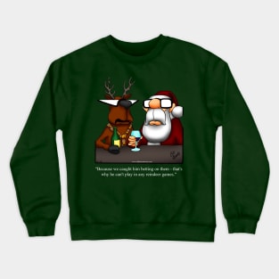 Funny Christmas Holiday Reindeer Cartoon Crewneck Sweatshirt